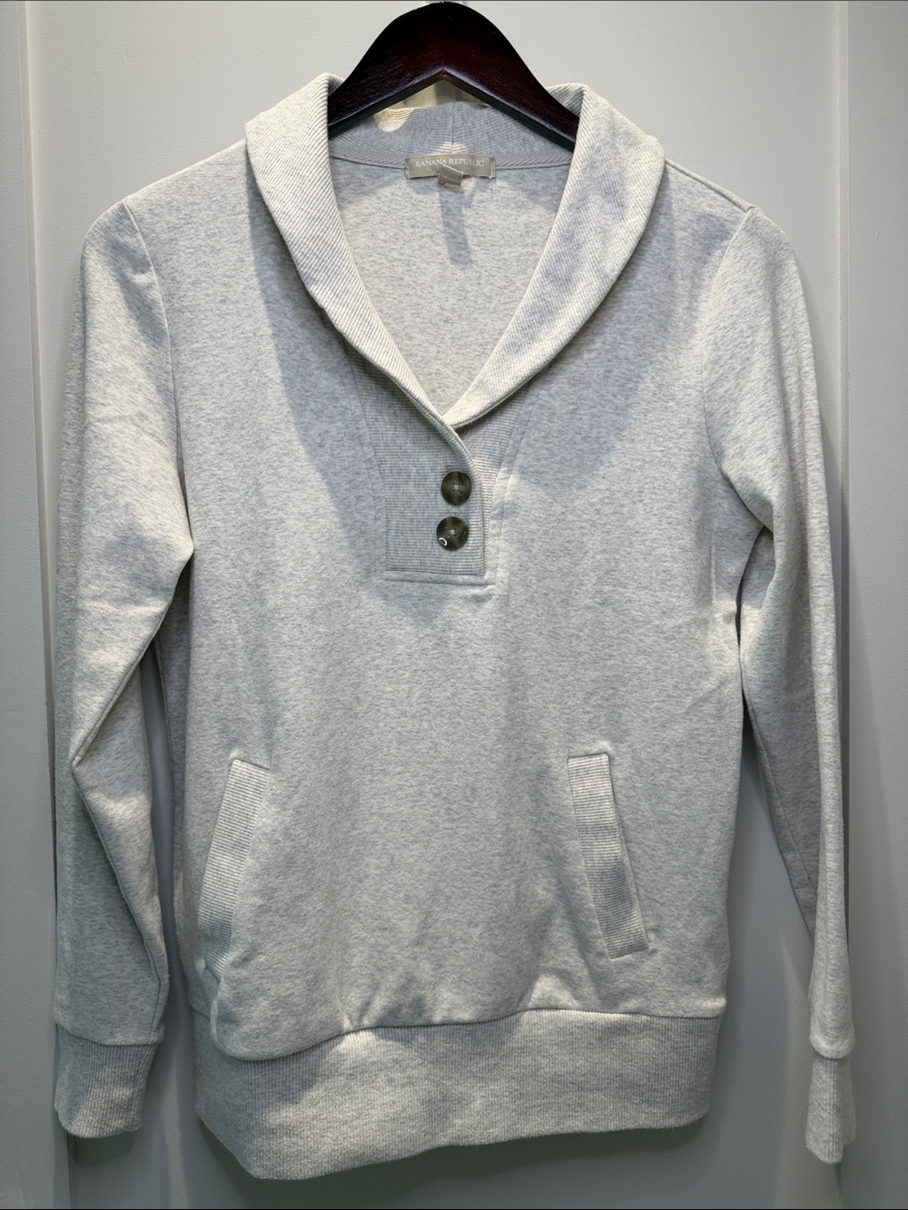 ๐ต Banana Republic Long Sleeve Pullover - Oatmeal Heather - XS